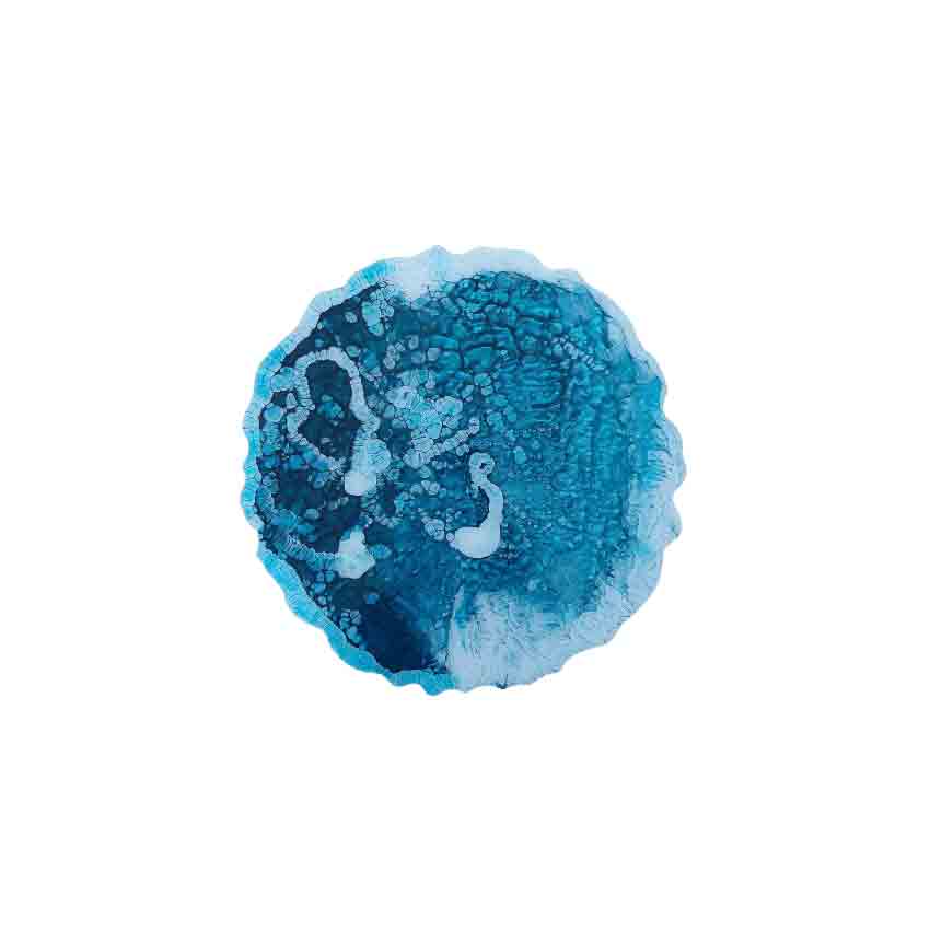 Centerpiece and Trivet - Geode shaped, Ocean Inspired