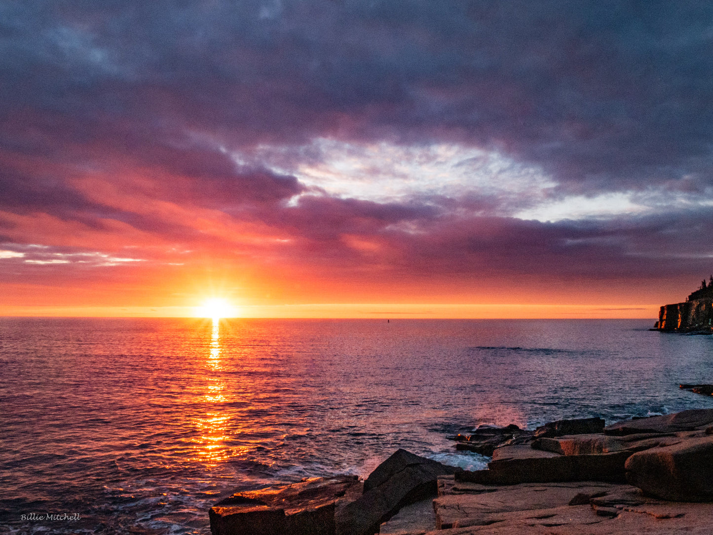 December calendar photo taken from the Ocean Path.