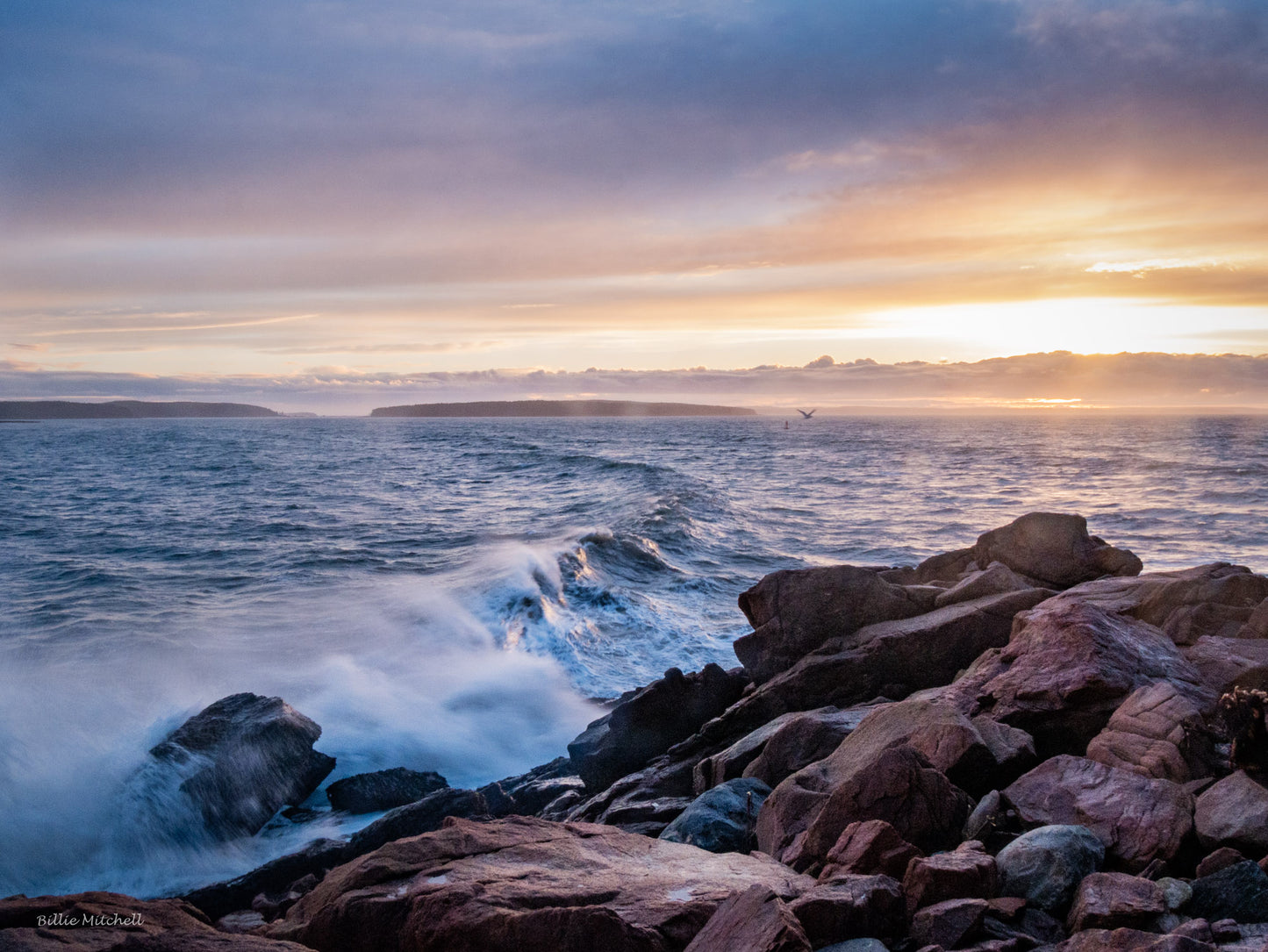 January calendar photo of Bass Harbor