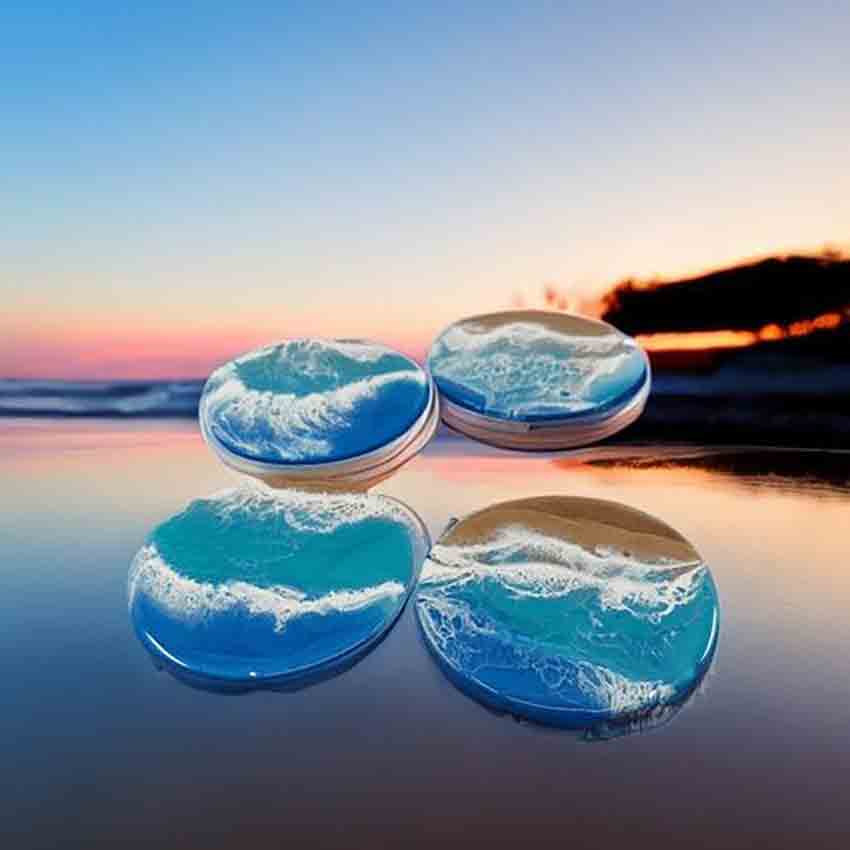 Ocean and Beach Themed Coasters - CustomOcean and Beach Themed Coasters - CustomCoaster