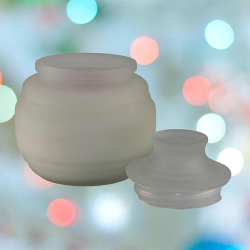 Round Frosted Apothecary 7.5 oz. Candle with LidRound Frosted Apothecary 7.5 oz. Candle with LidCandle