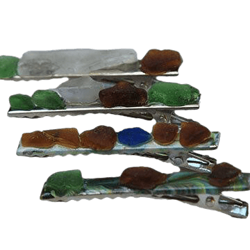 Sea Glass Clips, BarrettesSea Glass Clips, BarrettesSea Glass Clips