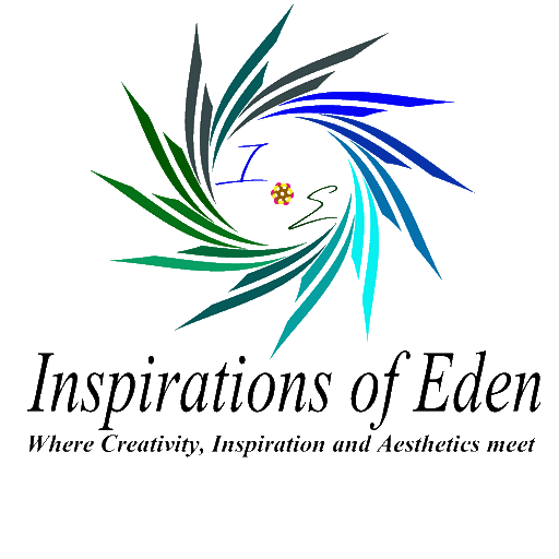 Inspirations of Eden logo with a transparent background. 