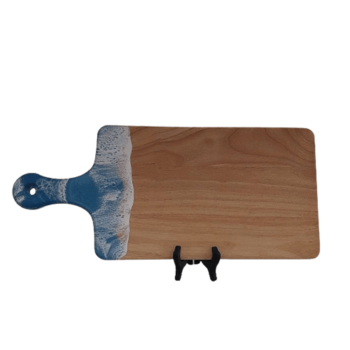 18 inch wood cutting board with ocean themed resin handleCutting Board 18" - Ocean Themed HandleCutting Board