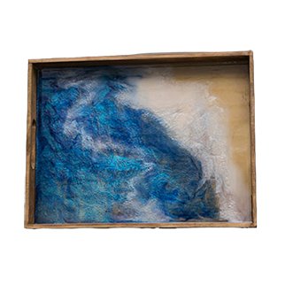 Functional art! Ocean and beach theme. This serving tray can serve and fit in with your existing ocean theme.Ocean Themed Serving TrayDecorative Trays